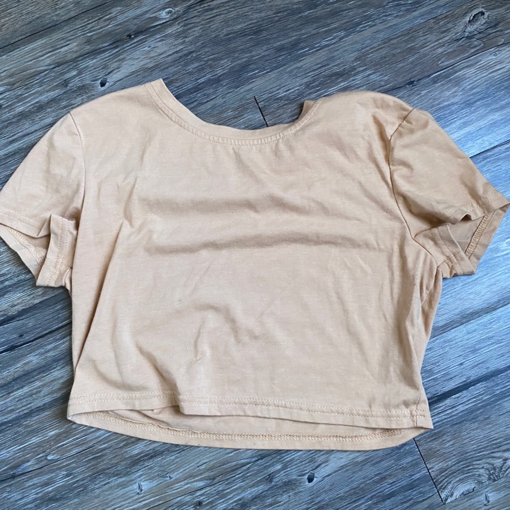 Tan crop top